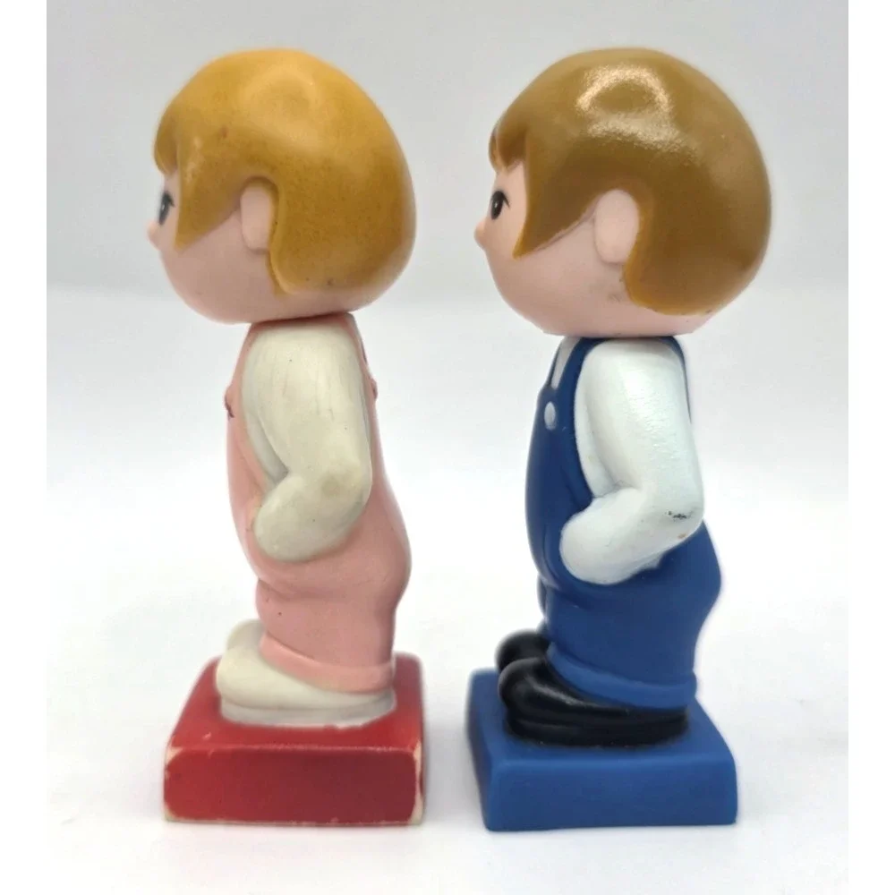 Vintage Tyco Super‎ Blocks Preschool People Figures Boy & Girl 3.5